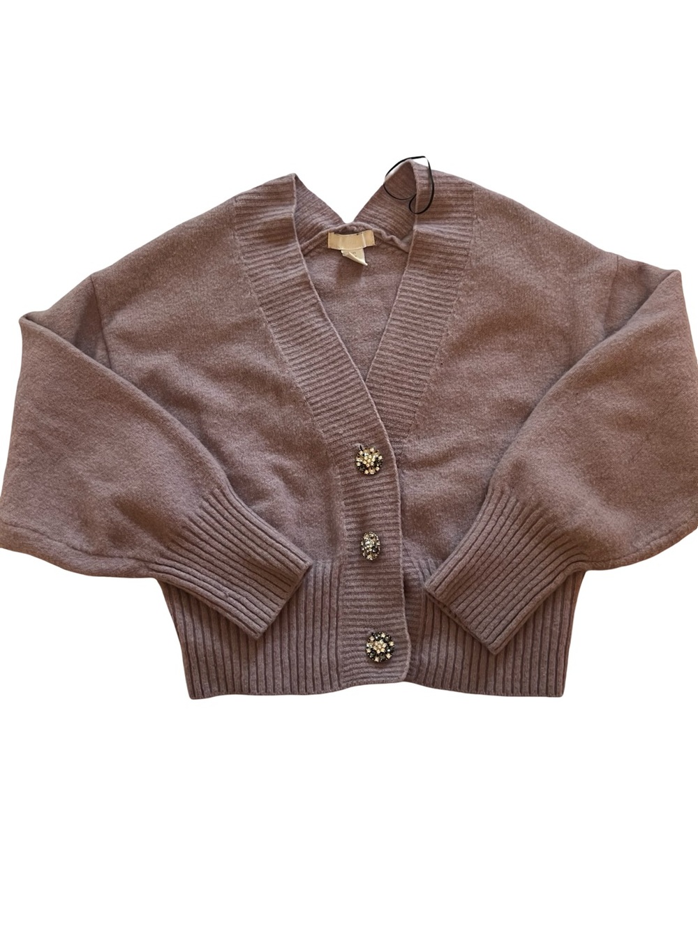 H&M lilacV-Neck Jeweled Button Cardigan - Picture 3 of 7